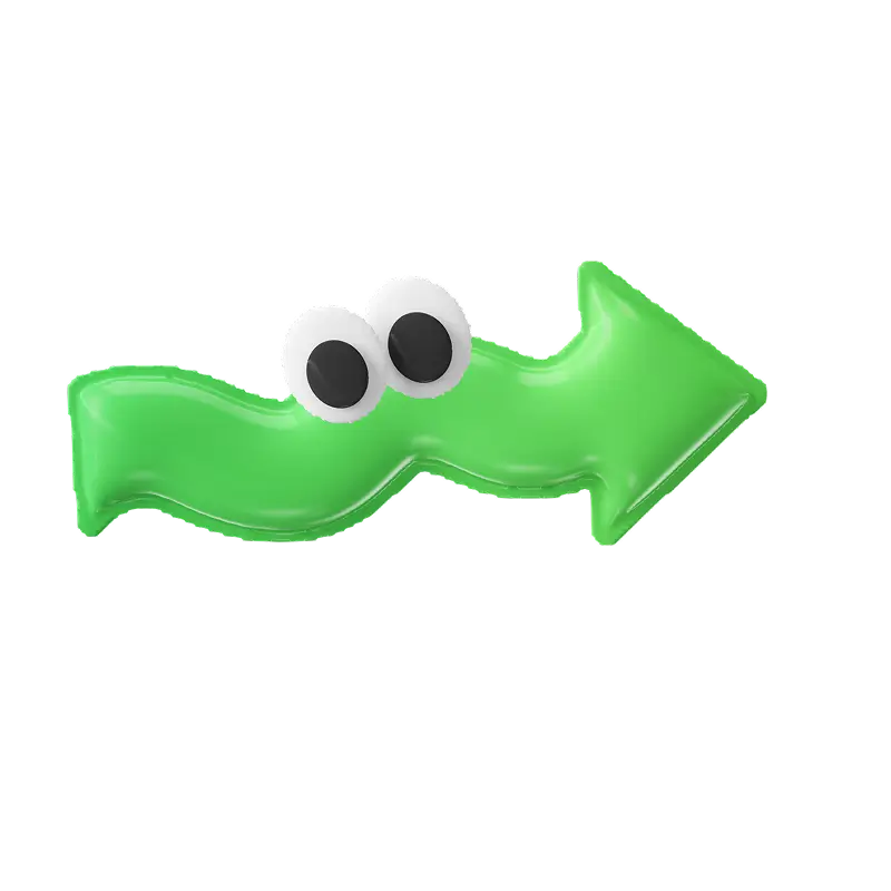 DumbDumbDelight green arrow icon