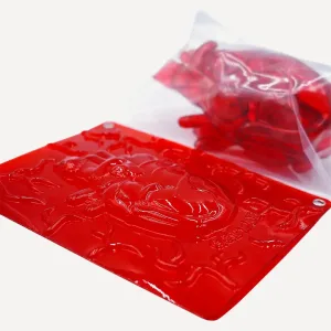 Cat Heart Sofubi-four distinct kitties merge to form a translucent human heart