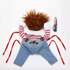 Pet Costume Running with Knife-One of the funniest gifts for dog lovers