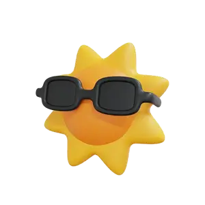 DumbDumbDelight sun with sunglasses icon