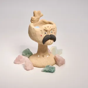 Jester's Beard Fragrance Holder-this handmade fragrance holder features a signature exaggerated mustache