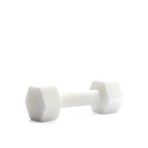 Dumbbell Soap-wash your body and "train" your biceps at the same time.