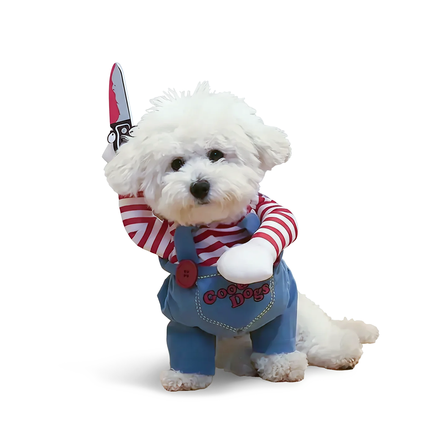 Pet Costume Running with Knife-One of the funniest gifts for dog lovers