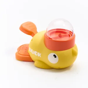Duck-Shaped Pet Puzzle Feeder-Turn mealtime into playtime with this interactive duck that dispenses treats when pressed