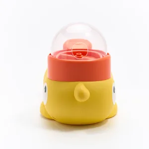 Duck-Shaped Pet Puzzle Feeder-Turn mealtime into playtime with this interactive duck that dispenses treats when pressed