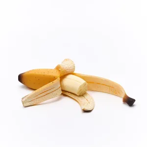 Banana Stress Toy-A hyper-realistic, half-eaten banana made of high-quality TPR.