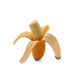 Banana Stress Toy-A hyper-realistic, half-eaten banana made of high-quality TPR.