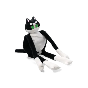 Tuxedo Cat Plush Body Pillow-Modeled after a real stray cat adopted by the designer