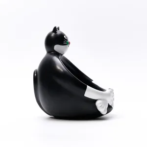 Tuxedo Cat Storage Bowl-"Feed" this tuxedo cat with your candies, keys, or trinkets.