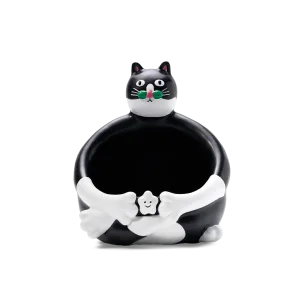 Tuxedo Cat Storage Bowl-"Feed" this tuxedo cat with your candies, keys, or trinkets.