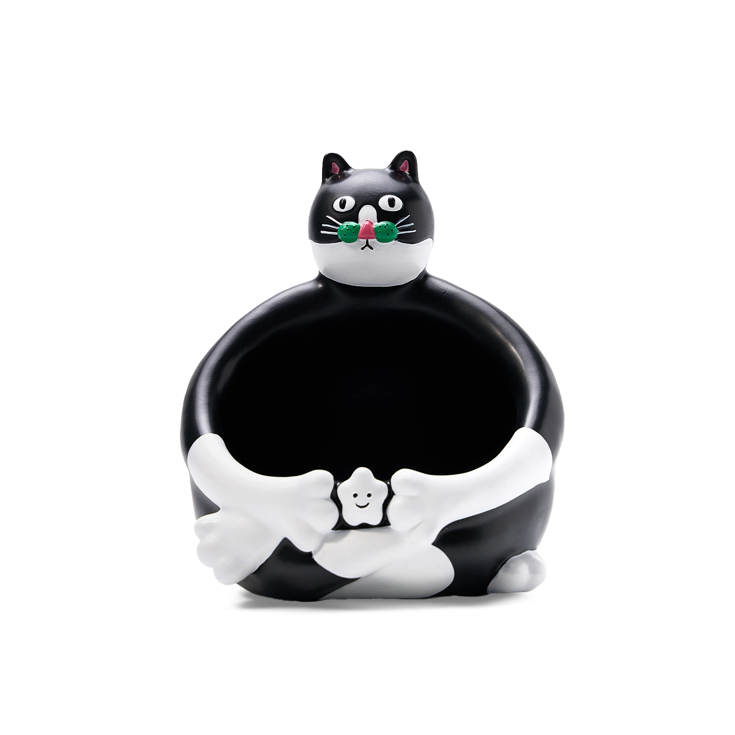 Tuxedo Cat Storage Bowl-"Feed" this tuxedo cat with your candies, keys, or trinkets.