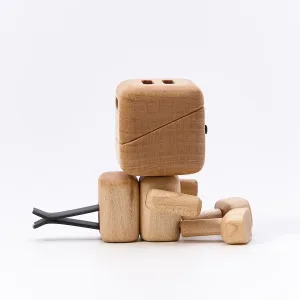 Shaking Wooden Man Car Vent Figurine-Powered by the breeze from your A/C and the rhythm of the road, this little wooden guy swings his legs in a happy, endless loop.