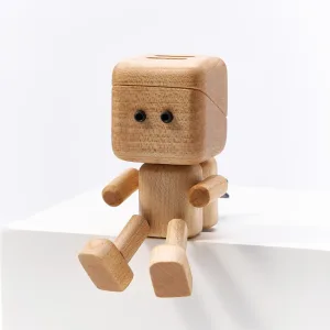 Shaking Wooden Man Car Vent Figurine-Powered by the breeze from your A/C and the rhythm of the road, this little wooden guy swings his legs in a happy, endless loop.
