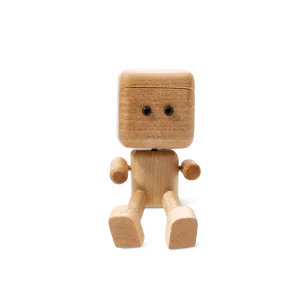 Shaking Wooden Man Car Vent Figurine-Powered by the breeze from your A/C and the rhythm of the road, this little wooden guy swings his legs in a happy, endless loop.