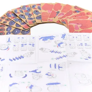 Strawberry Poison Dart Frog Paper Model-Bring the rainforest to your desk by assembling this vibrant, lifelike frog from 127 pieces of eco-friendly kraft paper