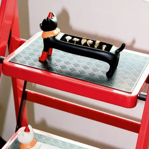 Vintage Circus Cat Jewelry Box-Brings the whimsical charm of a vintage carnival to your vanity while guarding your treasures.