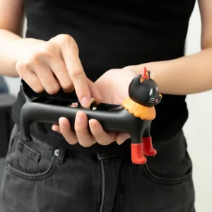 Vintage Circus Cat Jewelry Box-Brings the whimsical charm of a vintage carnival to your vanity while guarding your treasures.