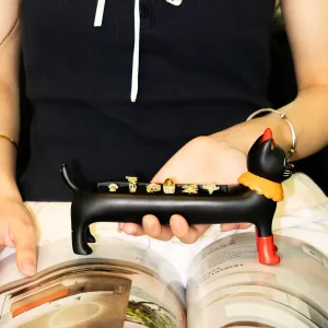 Vintage Circus Cat Jewelry Box-Brings the whimsical charm of a vintage carnival to your vanity while guarding your treasures.