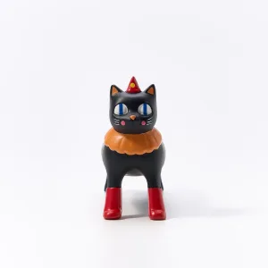 Vintage Circus Cat Jewelry Box-Brings the whimsical charm of a vintage carnival to your vanity while guarding your treasures.